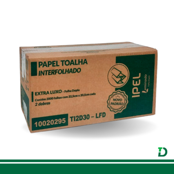 Interfolha Indaial Laminado 2D Branco 100% Celulose Virgem Folha Dupla Ref: 10020295