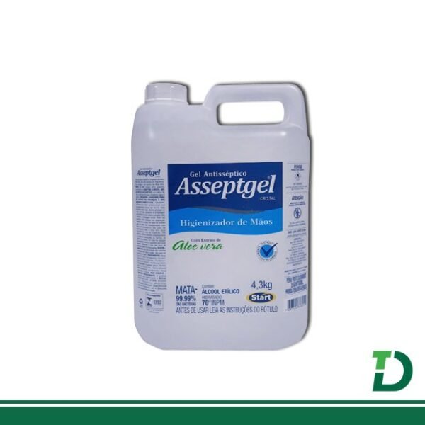Álcool Gel  Antisséptico ASSEPTGEL cristal 4,5Kg Start