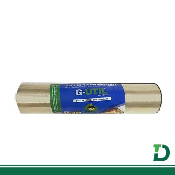 Bobina PVC Filme Transparente Refil 28 x 300 Metros
