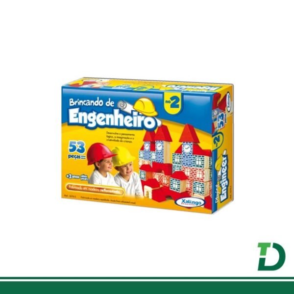 Brincando de Engenheiro 53 peças XALINGO