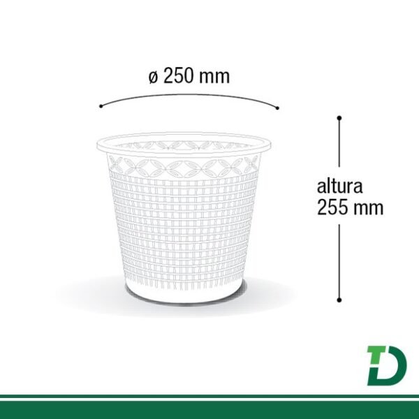 Cesto Telado Plástico Arqplast 10 Litros - Image 2