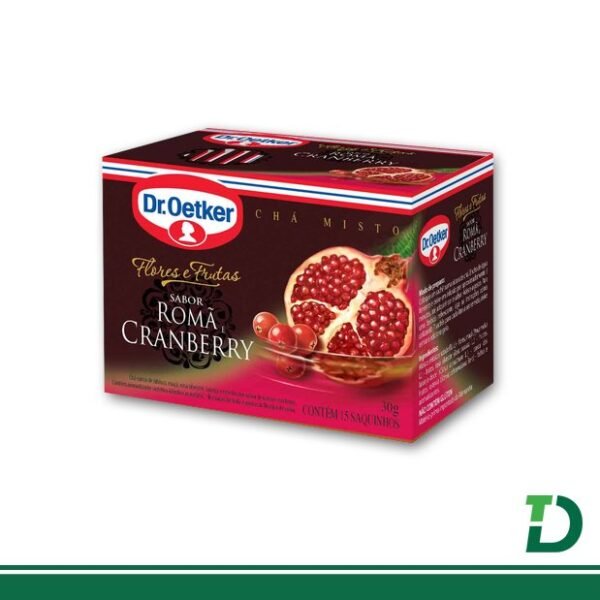 Chá de Romã e Cranberry 30 Gramas Dr Oetker