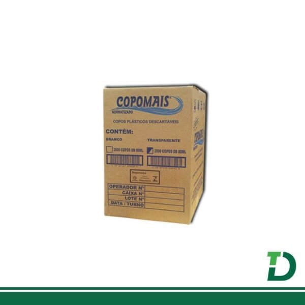 Copo Descartável 80ml Copomais Transparente - Image 2
