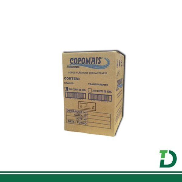 Copo Descartável 80ml Copomais Branco - Image 2