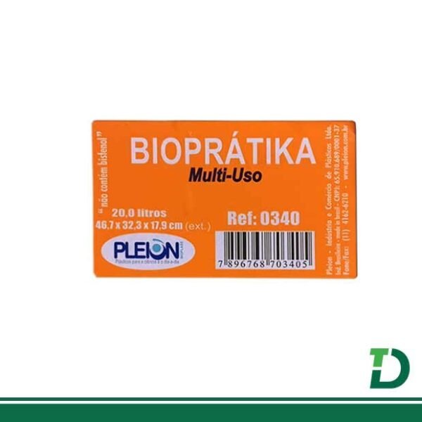 Caixa Organizadora com Tampa PLAION Biopratíka 20lts Ref: 0340 - Image 2