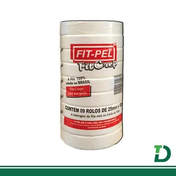 Fita Crepe Adesiva FIT-PEL 25 x 50 Metros