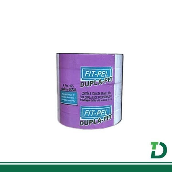 Fita Crepe Dulpa-Face Adesiva FIT-PEL 19mm x 30 Metros