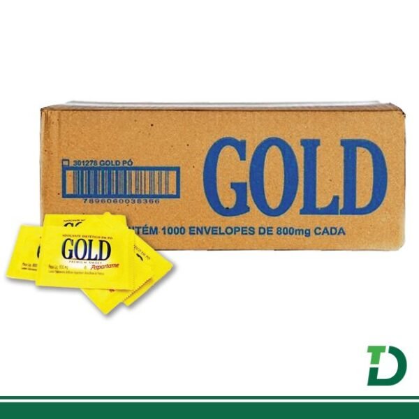 Adoçante Cx. GOLD Aspartame c/ 1.000 saches