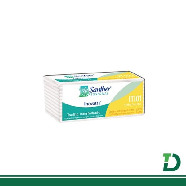 Interfolha Santher 2D Branco 100% Celulose Virgem