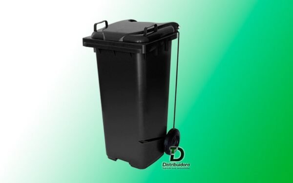 Contêiner plástico 120 Litros com rodas e pedal lateral JSN Ref: C120p