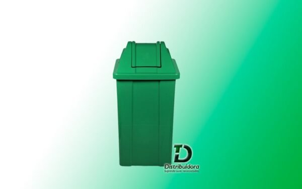 Cesto quadrado 25 Litros com tampa vai-vem JSN Ref: Q25a