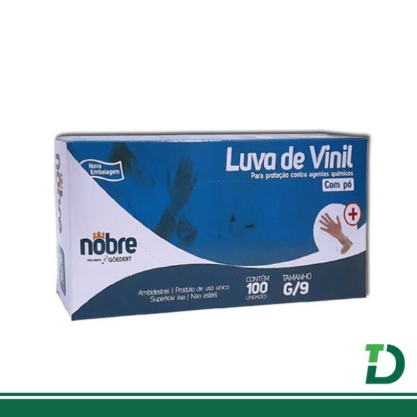 Luva de Vinil Com pó Agentes Químicos Nobre Göedert - G