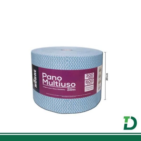 Pano Multiuso Nobre Slim 20cm x 300m Azul