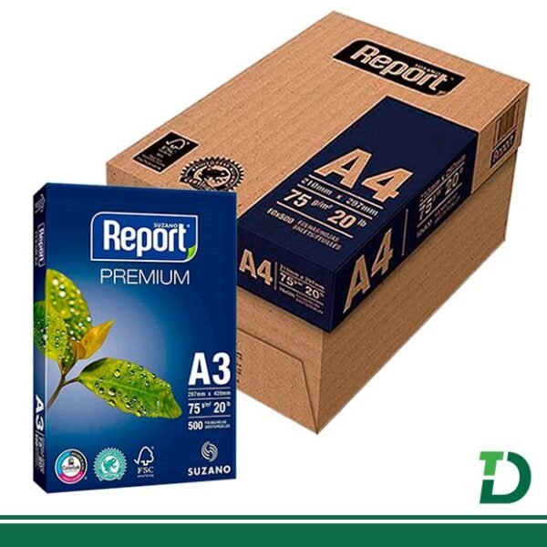 Papel A4 REPORT com 500 Folhas