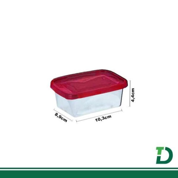 Pote Rectangular JAGUAR plástico 220ml
