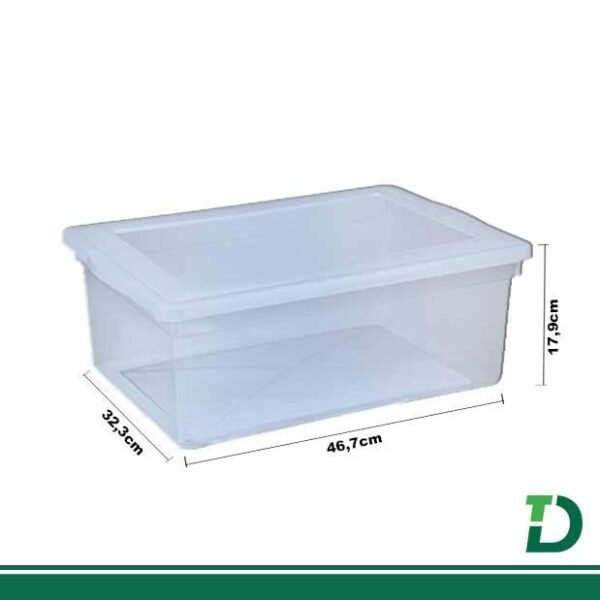 Caixa Organizadora com Tampa PLAION Biopratíka 20lts Ref: 0340