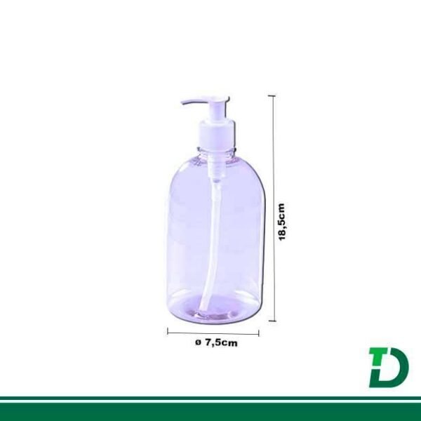 Saboneteira PUMP Transparente 500ml