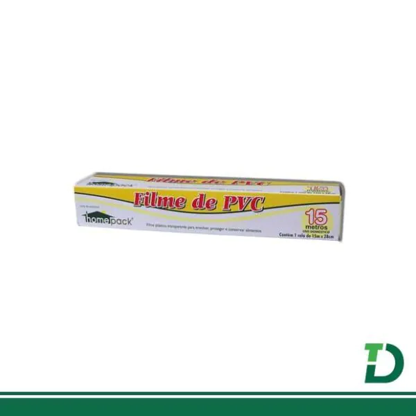 Bobina PVC Filme Transparente 28cm x 15 Metros