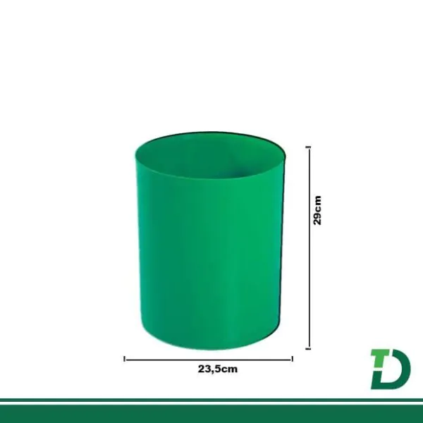 Cesto De Lixo Sem Tampa 12 litros JSN Verde