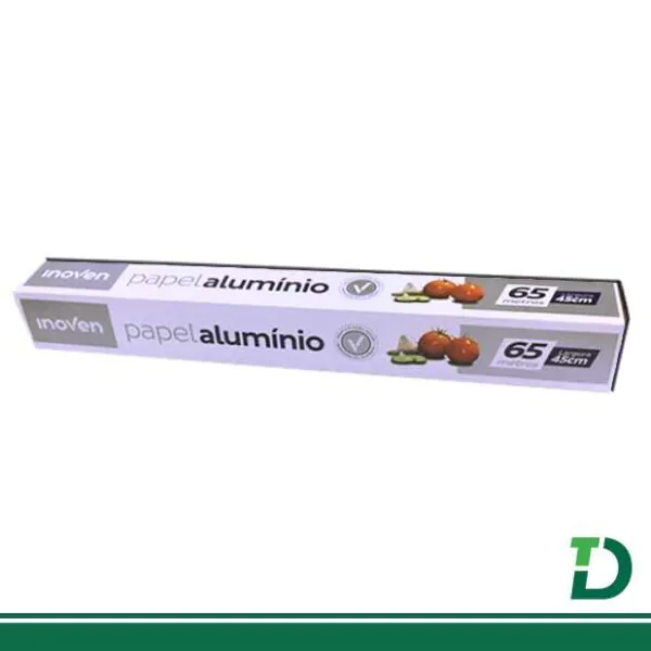 Papel Alumínio INOVEN 45 cm x 65 metros