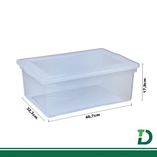 Caixa Organizadora com Tampa PLAION Biopratíka 20lts Ref: 0340