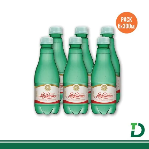 Água Mineral São Lourenço com Gás de 300ml